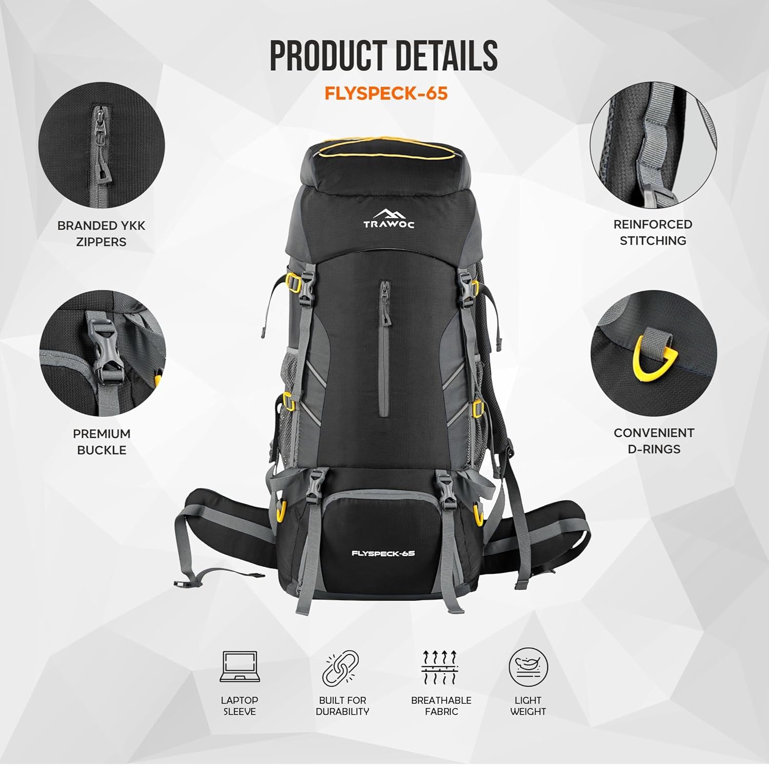 FLYSPECK 65 L Hiking Trekking Bag