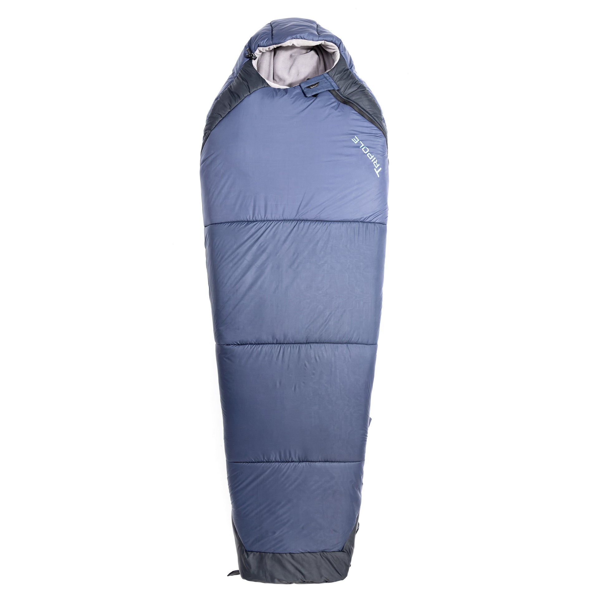 Tripole Zanskar Army Sleeping Bag with Fleece Lining for Cold Weather Trekking and Travelling | Mummy Shape | Water Repellent | 3 Year Warranty ( - 5°C Blue)