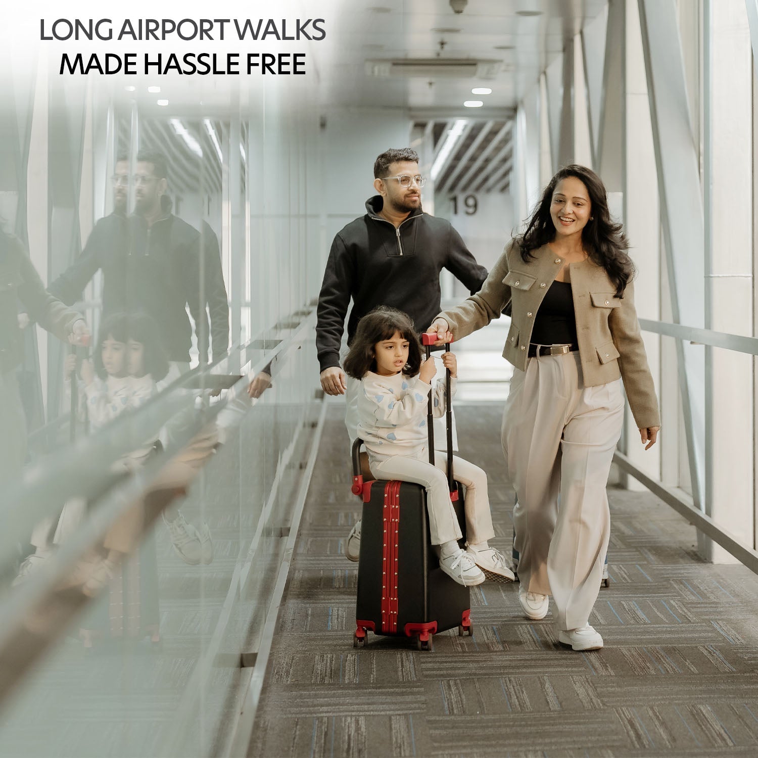 Butt Baby Sit & Go - India's First Cabin Luggage Baby Carrier - Intense Black