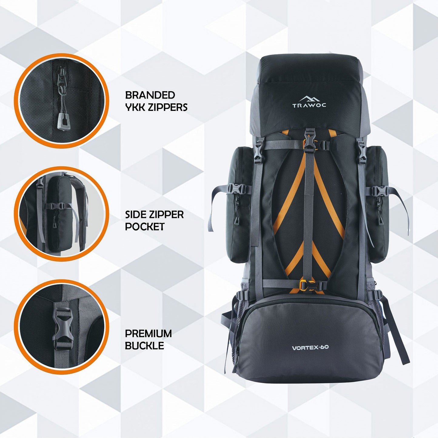 VORTEX 60 Ltr Travel Backpack