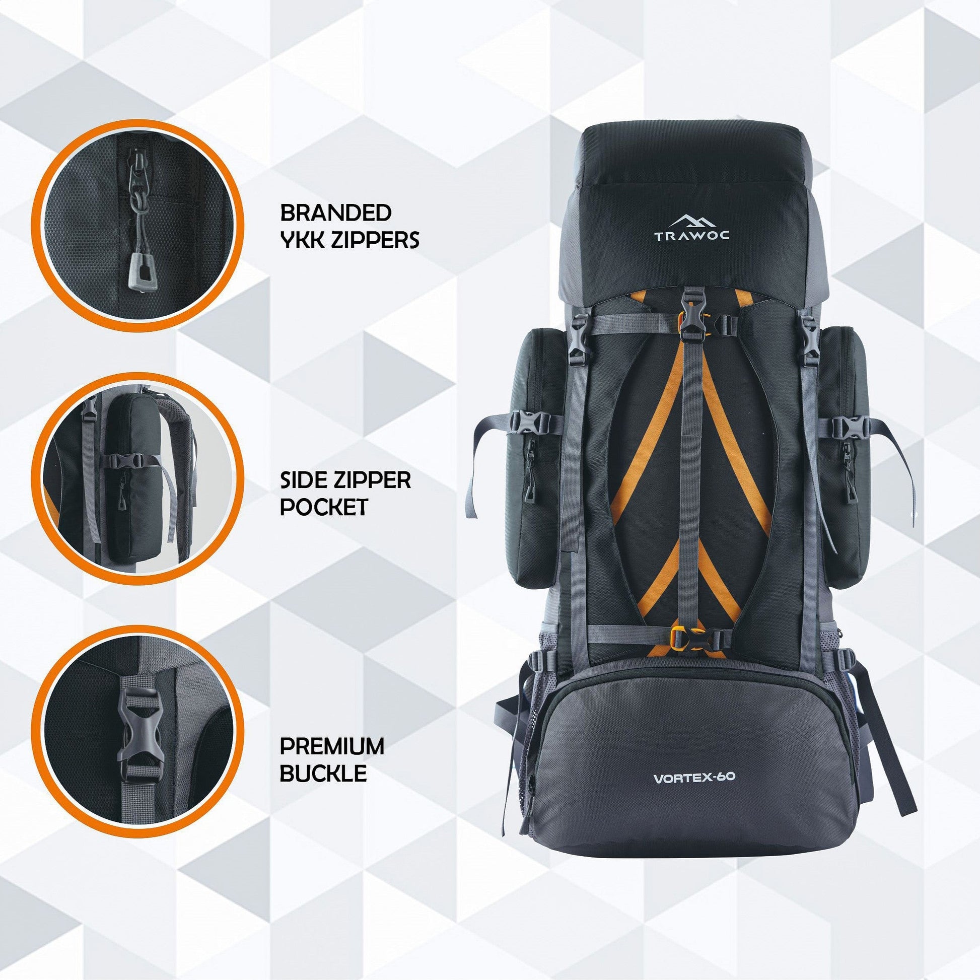 VORTEX 60 Ltr Travel Backpack