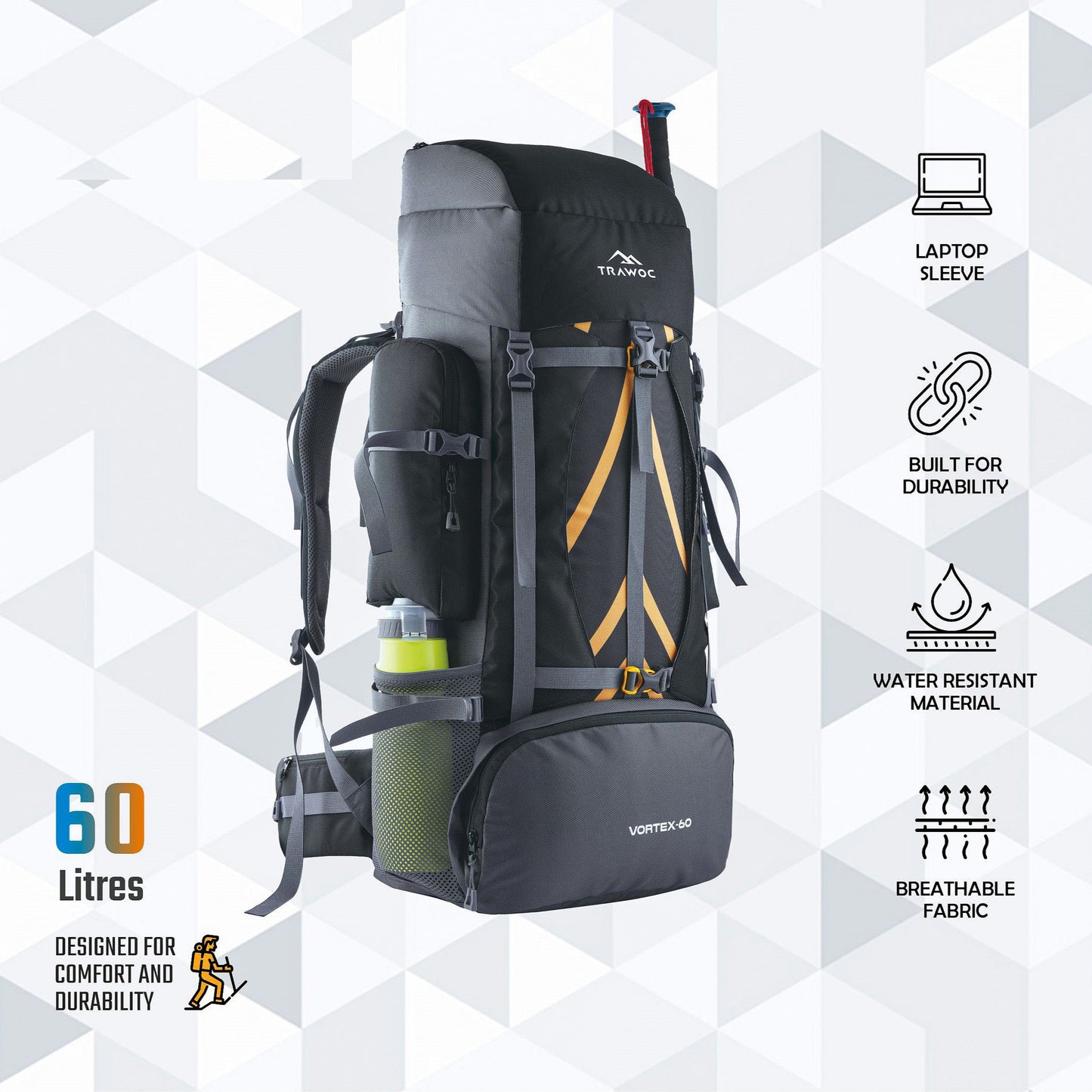 VORTEX 60 Ltr Travel Backpack