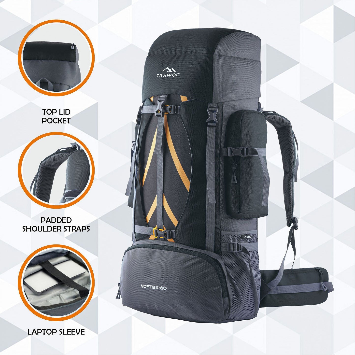 VORTEX 60 Ltr Travel Backpack