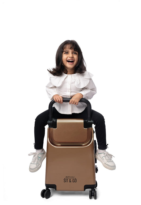 Butt Baby Sit & Go - India's First Cabin Luggage Baby Carrier - Rustic Bronze