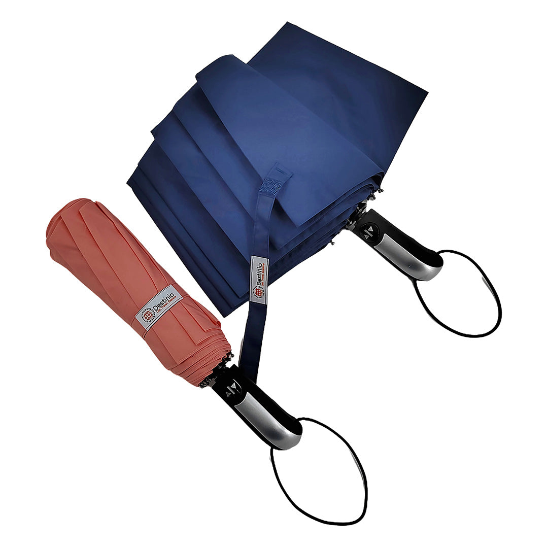 Destinio Large folding umbrella with UV coating (23 inch, Navy Blue)