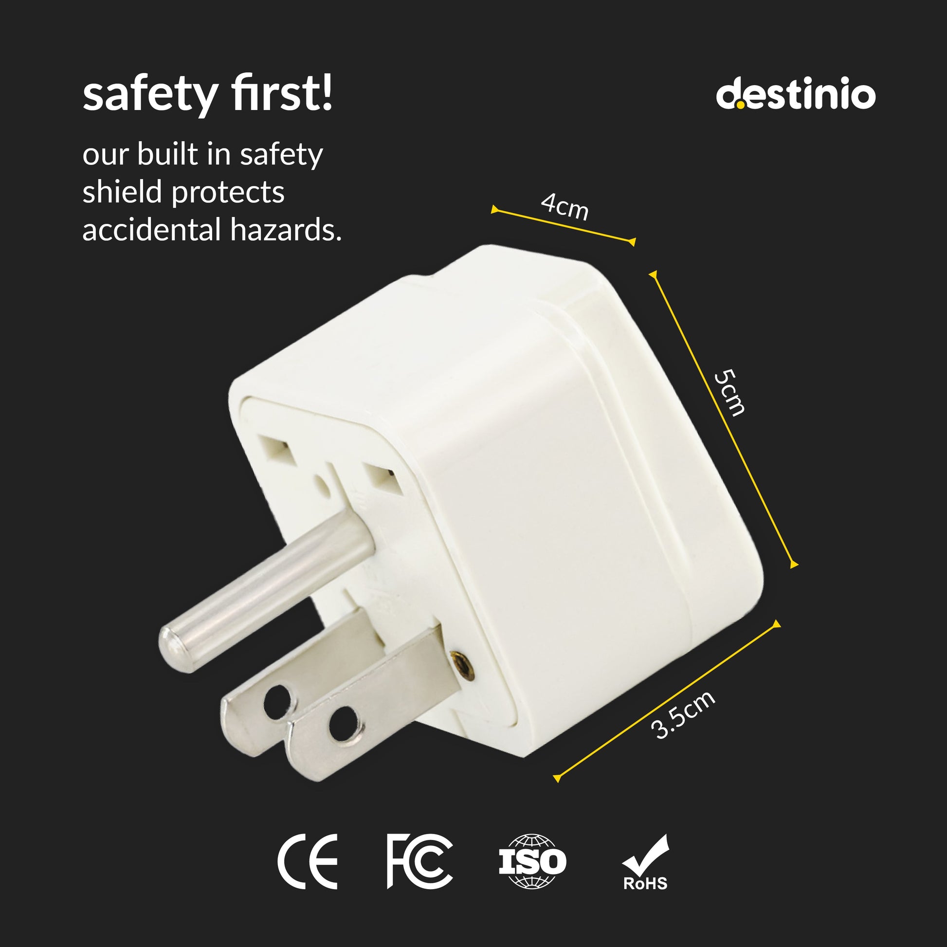 Plug adapter Type B for US/Canada (Pack of 2)