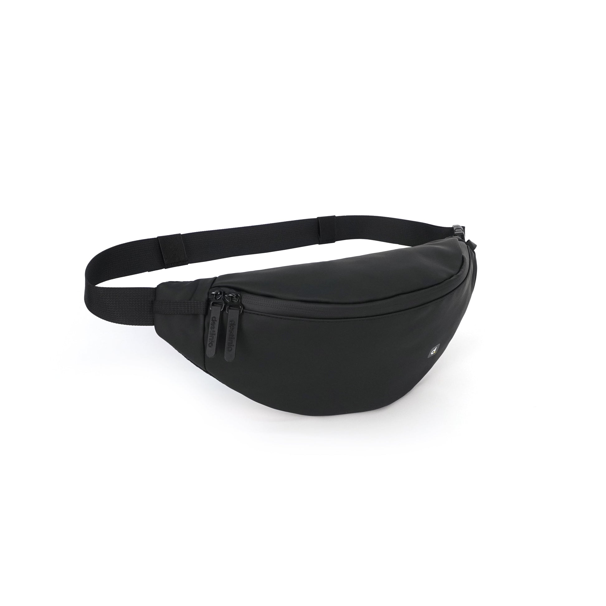 Destinio Banana Waist Bag for Man Woman- Black