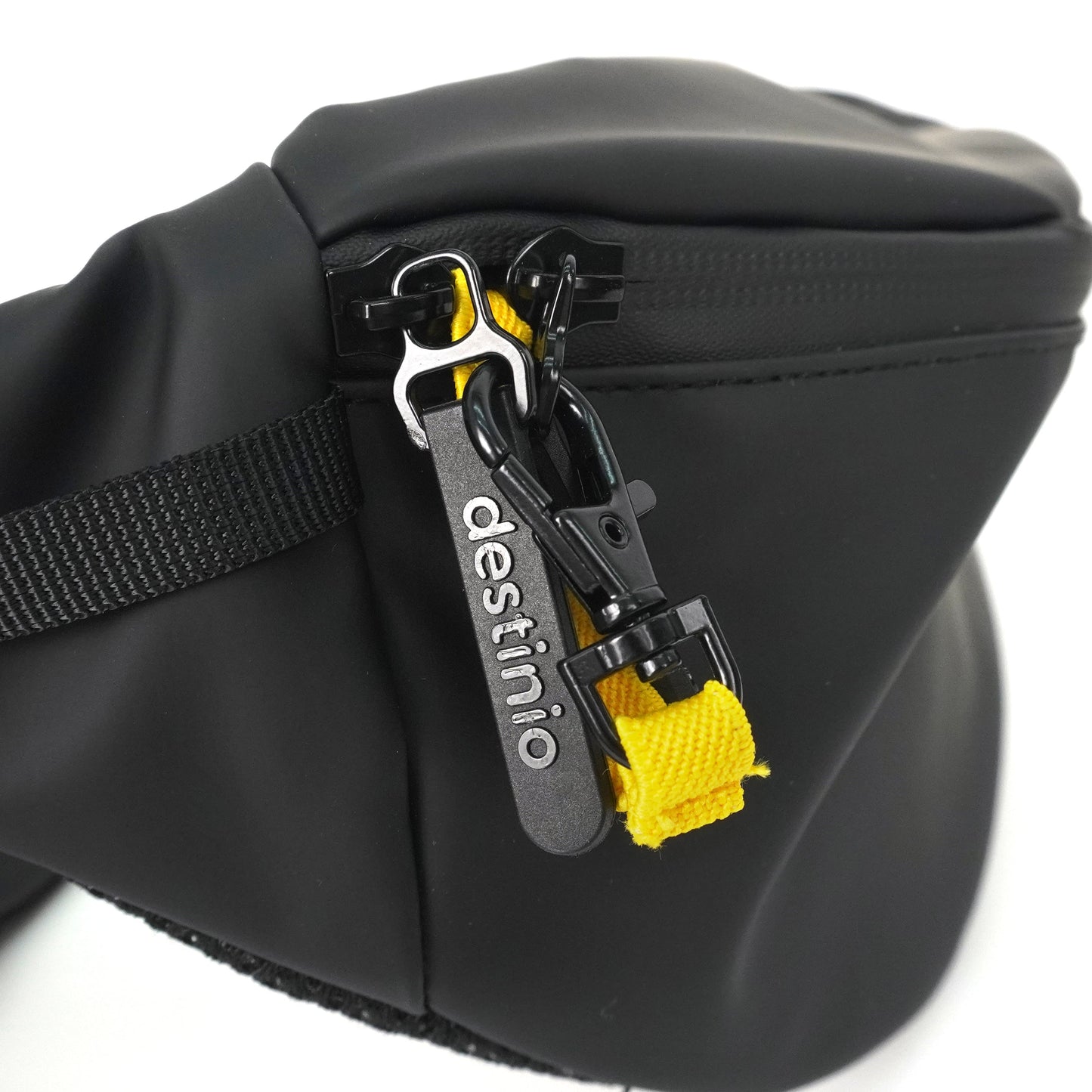 Destinio Banana Waist Bag for Man Woman- Black
