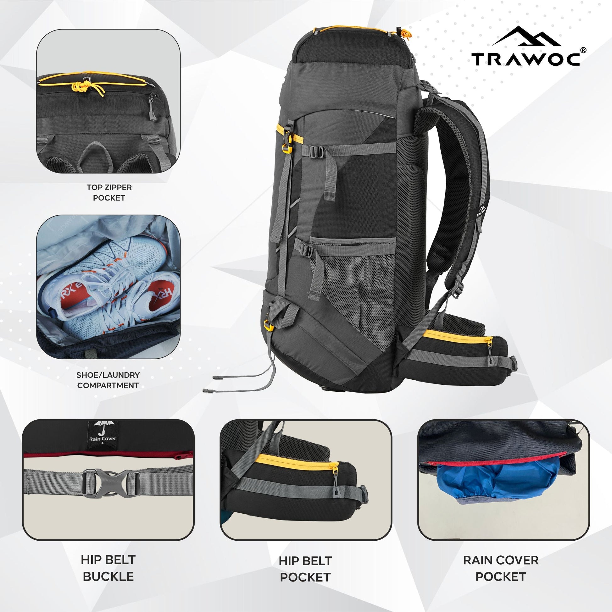 TREKELITE 60L Travel Backpack