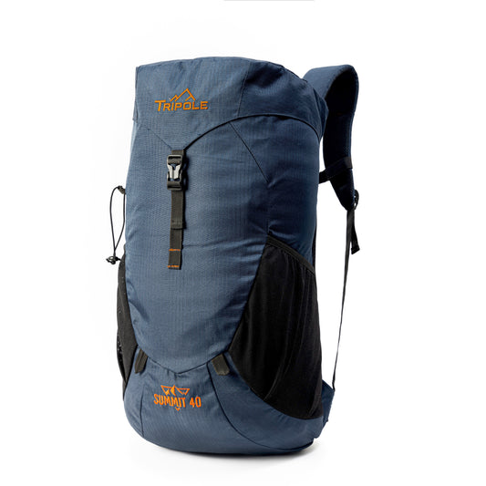 Tripole Summit 40 | Rucksack for Trekking, Hiking, Backpacking | Raincover Included | Men & Women | 1 Year Warranty (Red)