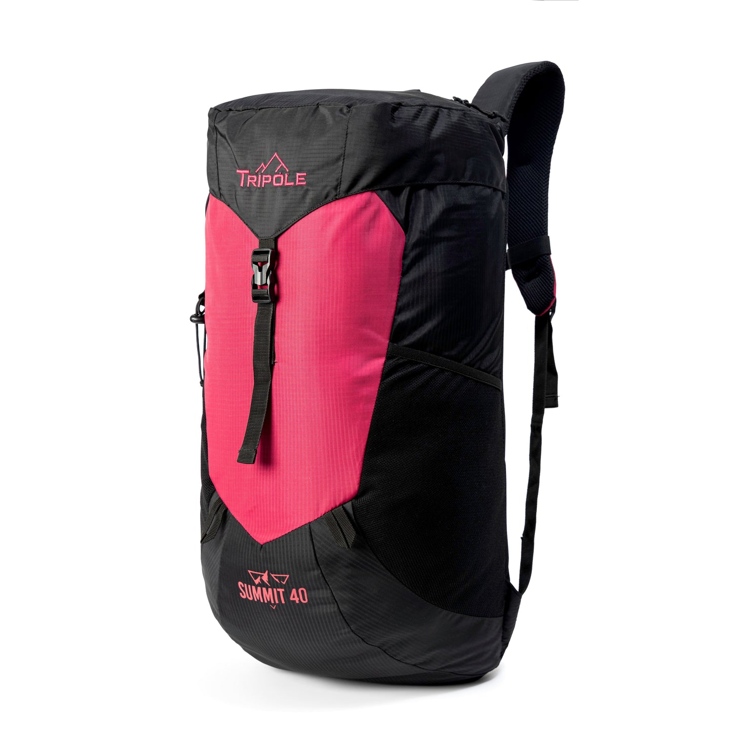 Tripole Summit 40 | Rucksack for Trekking, Hiking, Backpacking | Raincover Included | Men & Women | 1 Year Warranty (Red)
