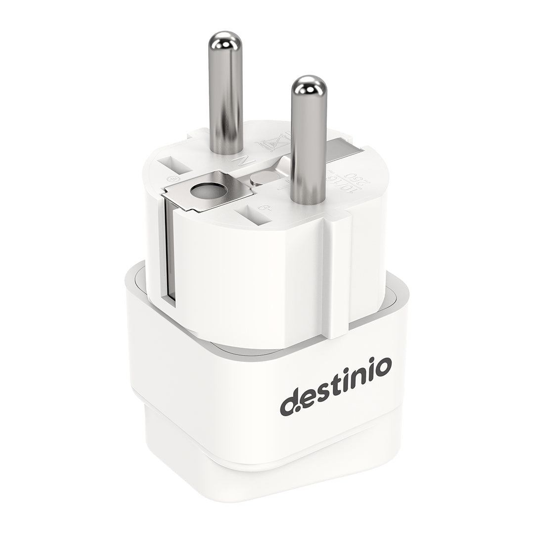Plug Adapter for Europe Type E/F (Pack of 2)