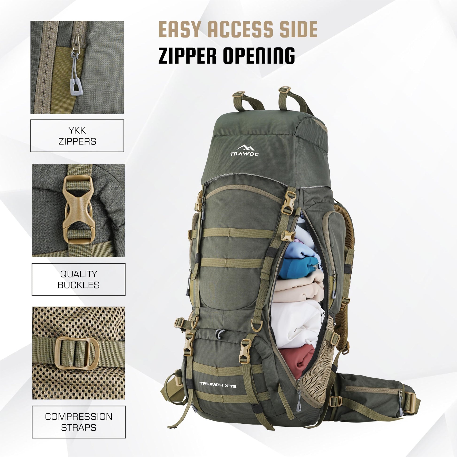 TRIUMPH X 75 L Camping Backpack