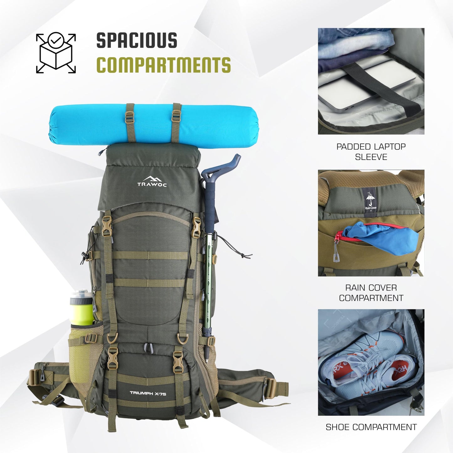 TRIUMPH X 75 L Camping Backpack