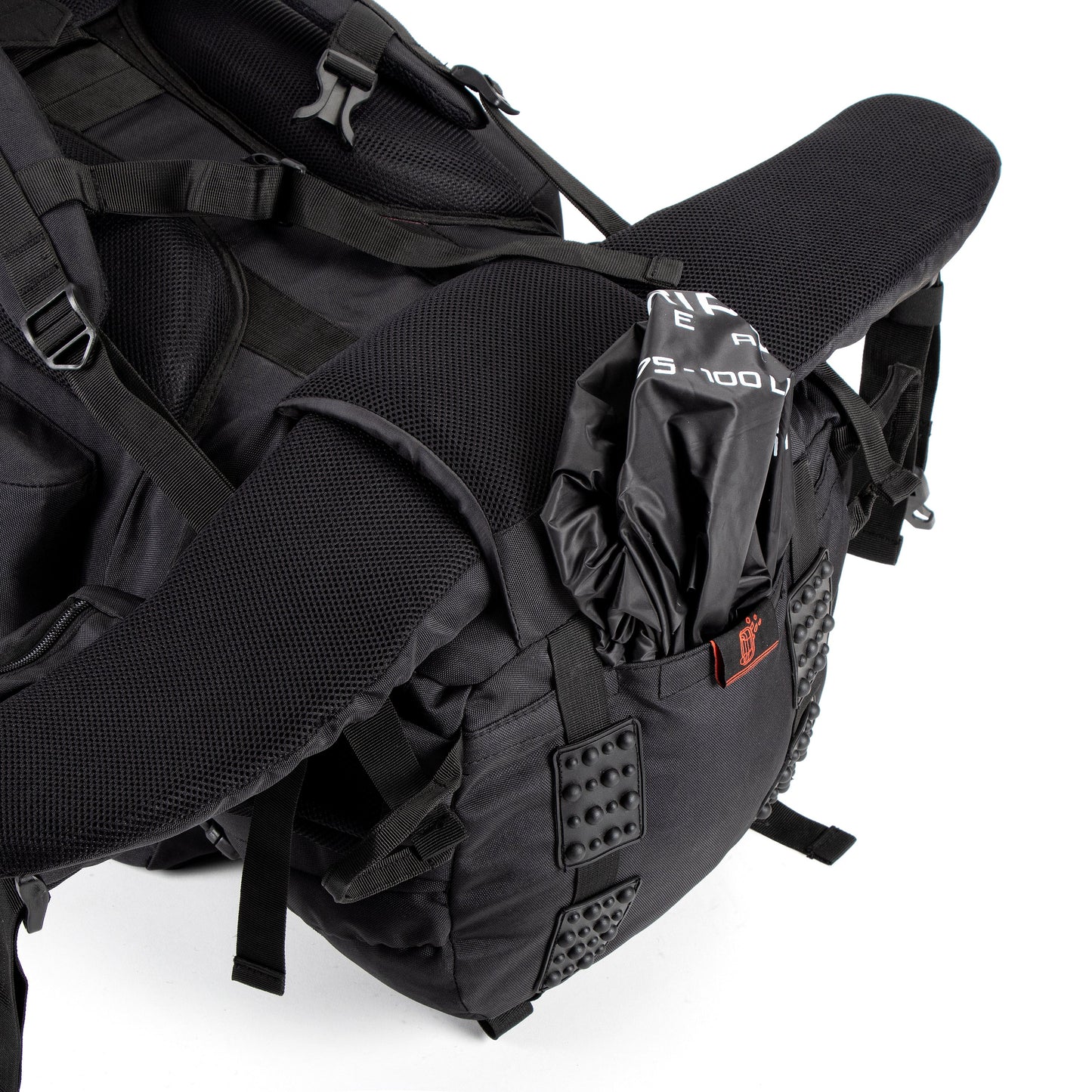 Tripole Colonel Metal Frame Rucksack with Detachable Bag & Rain Cover for Trekking & Travelling | Men & Women | 3 Year Warranty | Black | 95 Litre