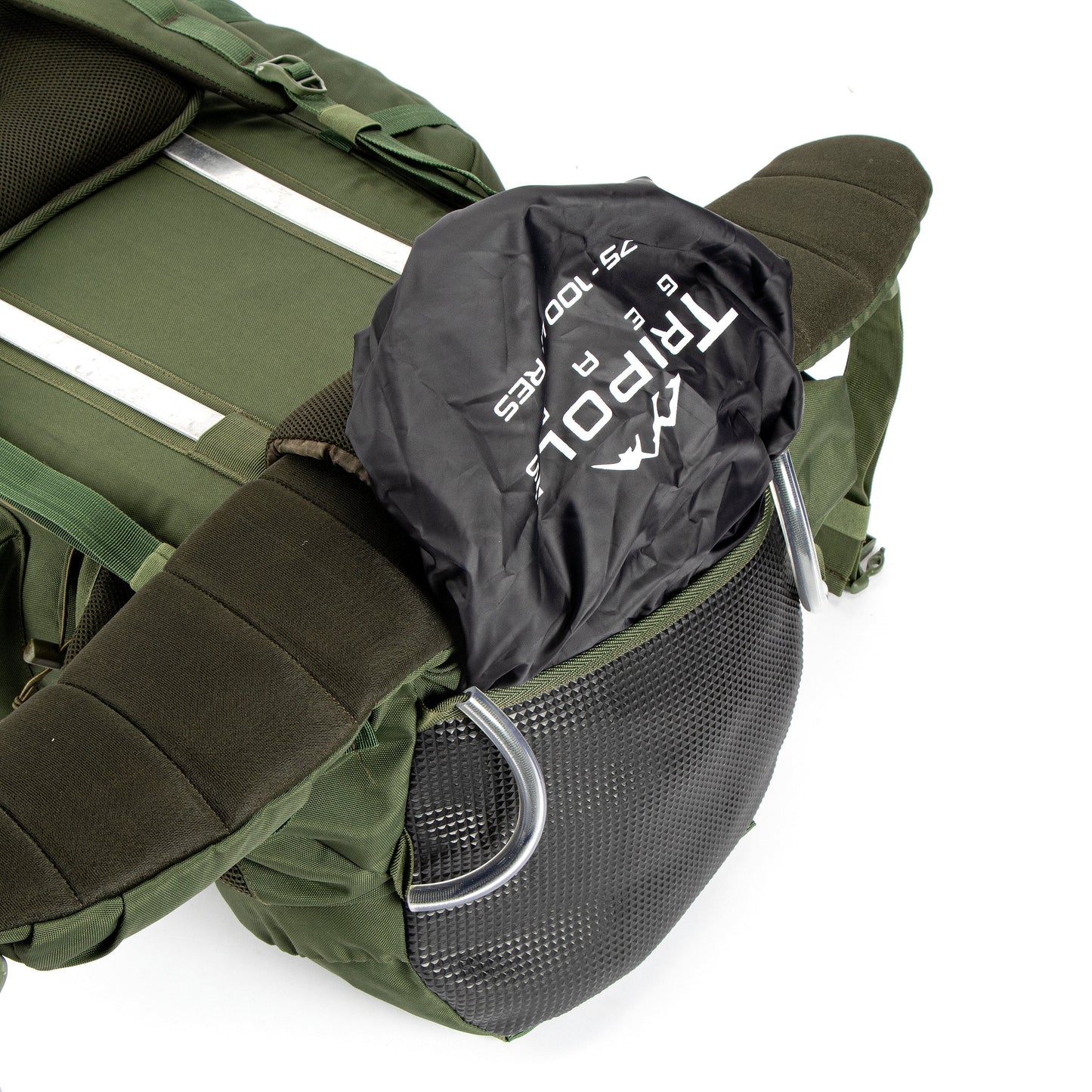 Tripole Walker Pro Metal Frame Rucksack with Rain Cover for Trekking & Travel | Front Opening | Laptop Sleeve | Men & Women | 5 Year Warranty| 60 Litre Black