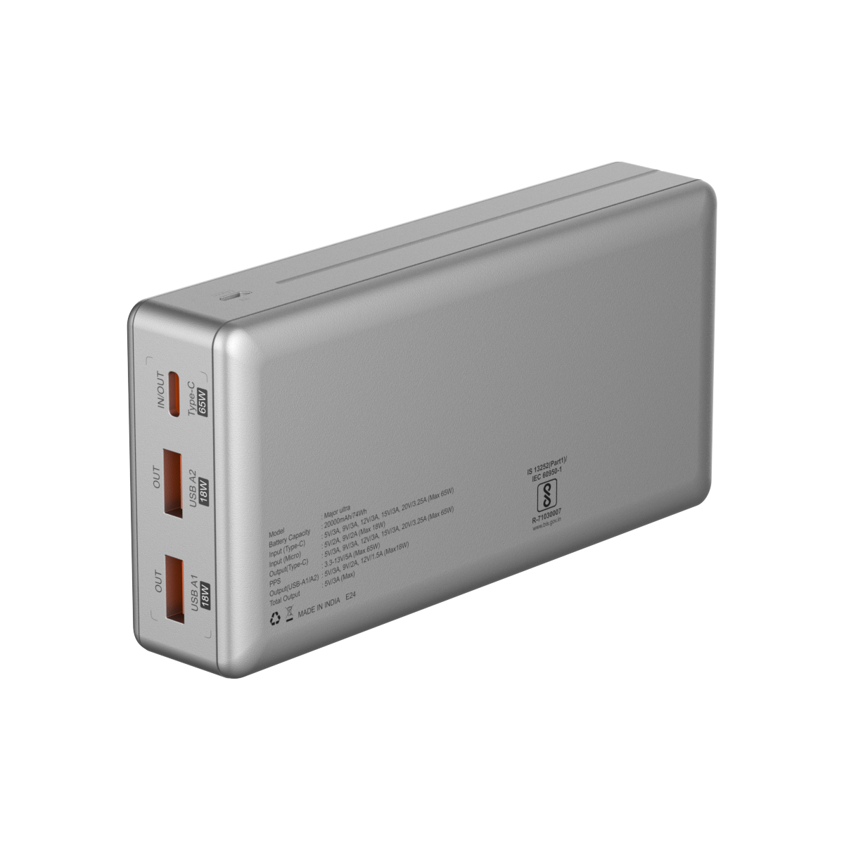 Major Ultra 20000 mah 65w PD for laptops