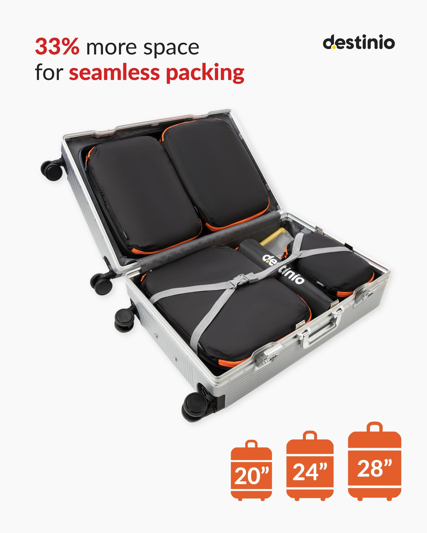 DT Compression Packing cubes - black