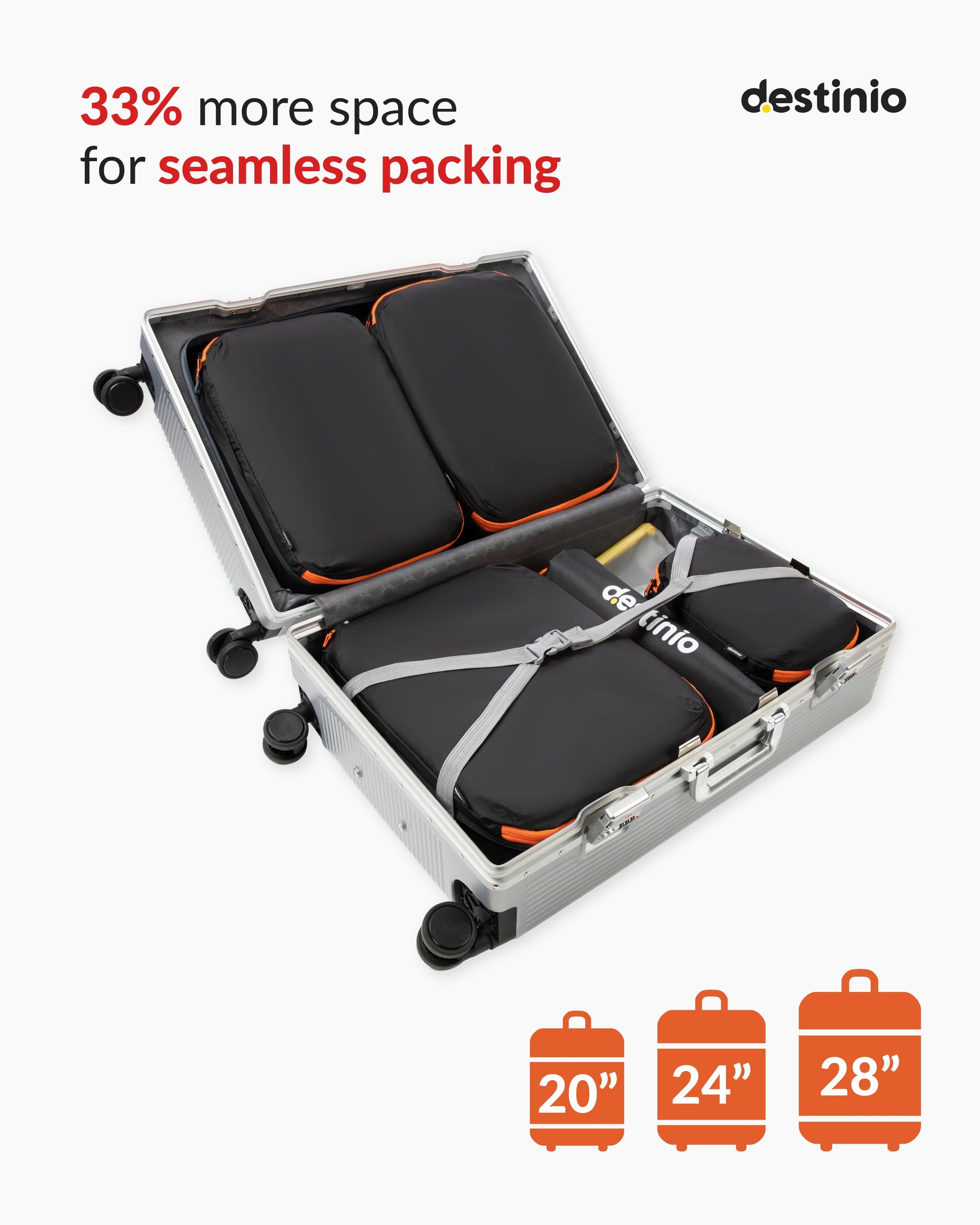 DT Compression Packing cubes - black