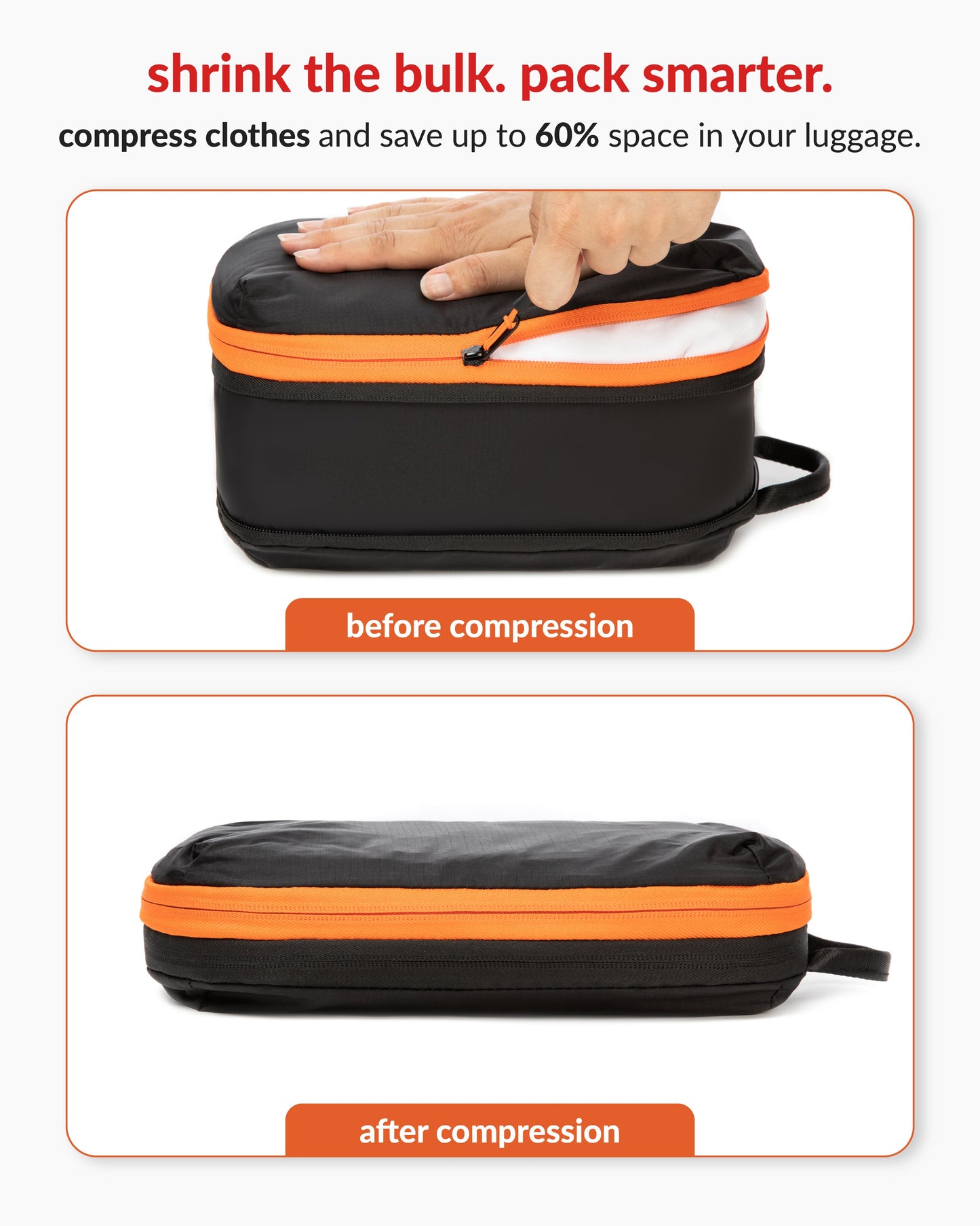 DT Compression Packing cubes - black