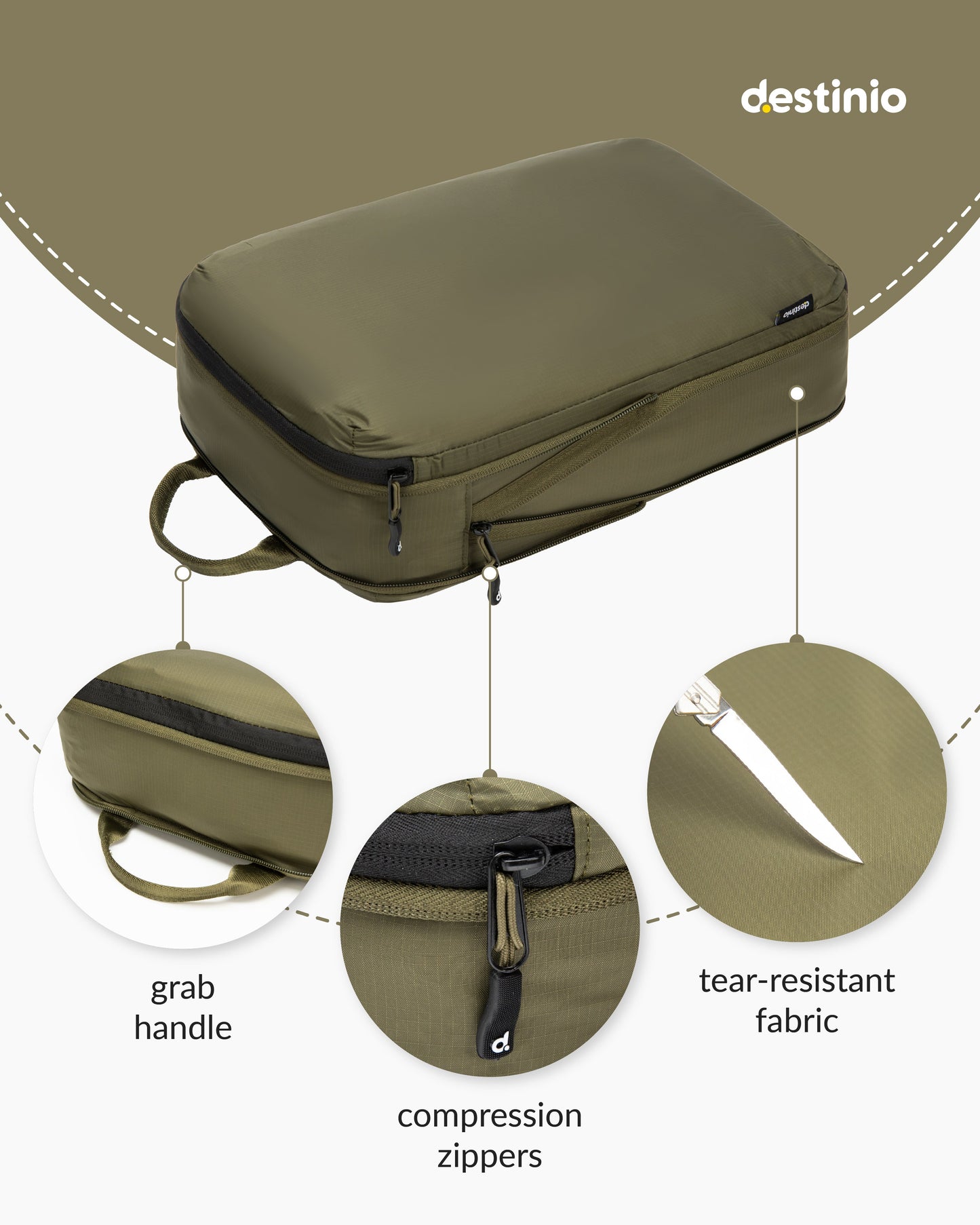 DT Compression Packing cubes - Green