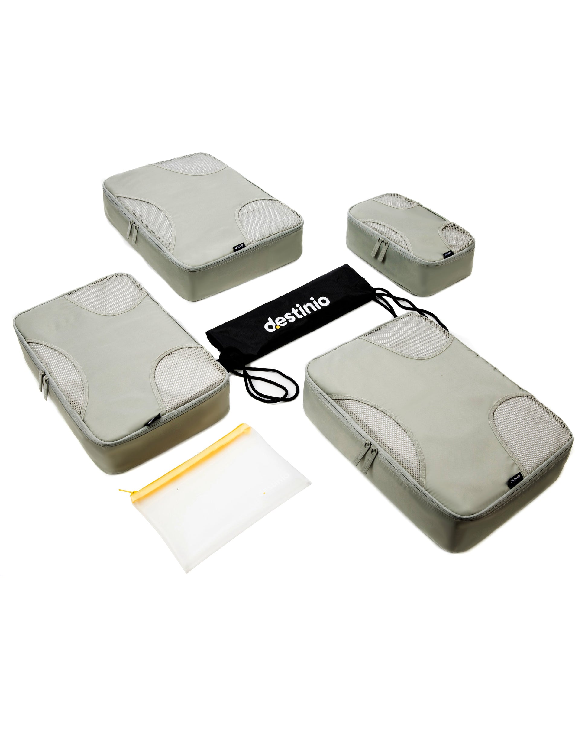 DT cross mesh packing cubes - Green