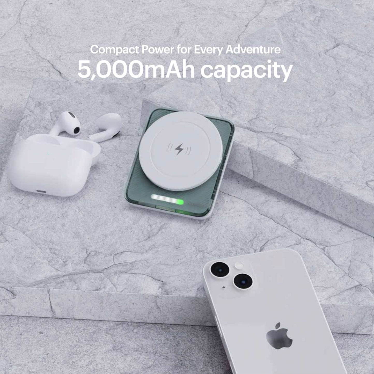 Lucid 15W magnetic wireless powerbank 5000mAh
