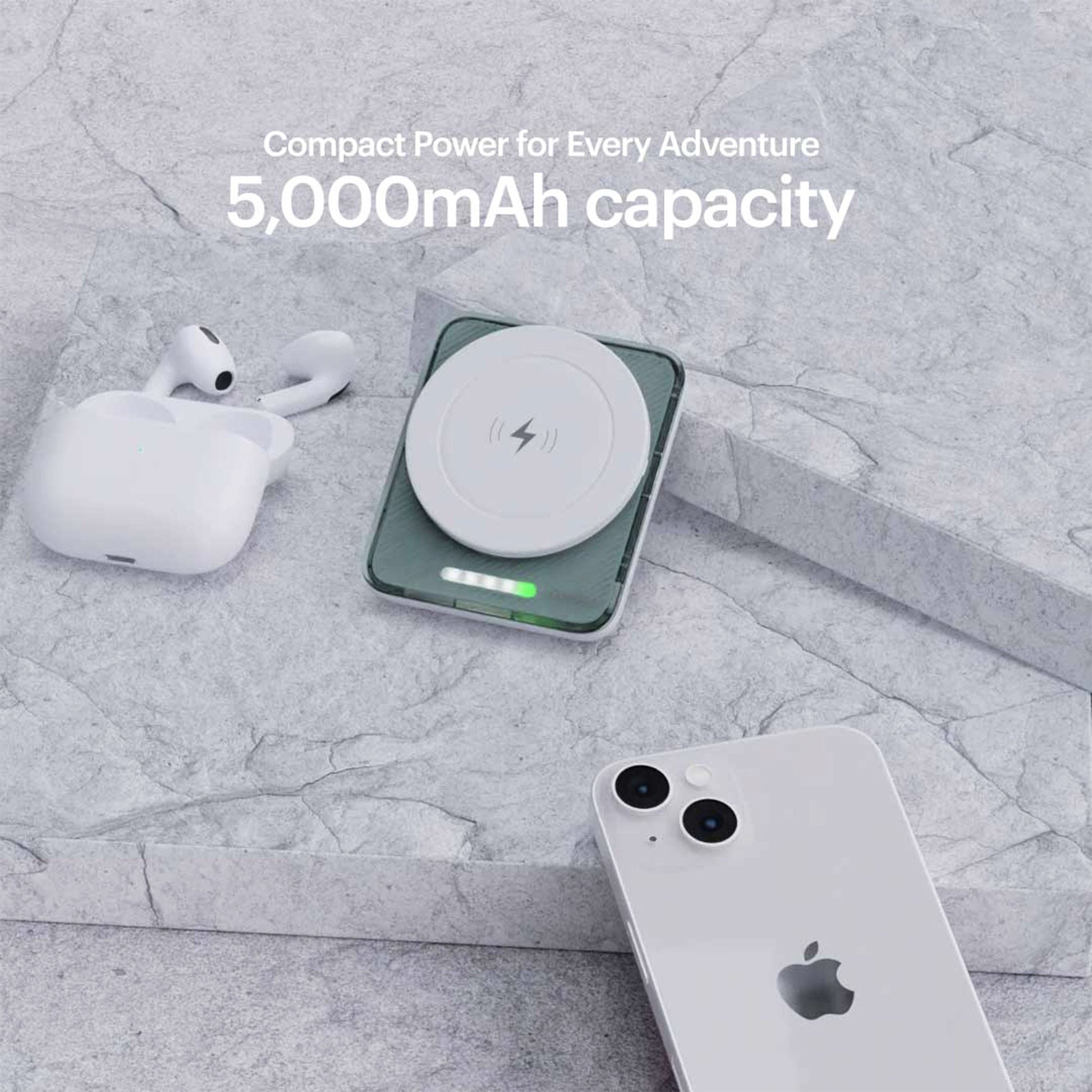 Lucid 15W magnetic wireless powerbank 5000mAh