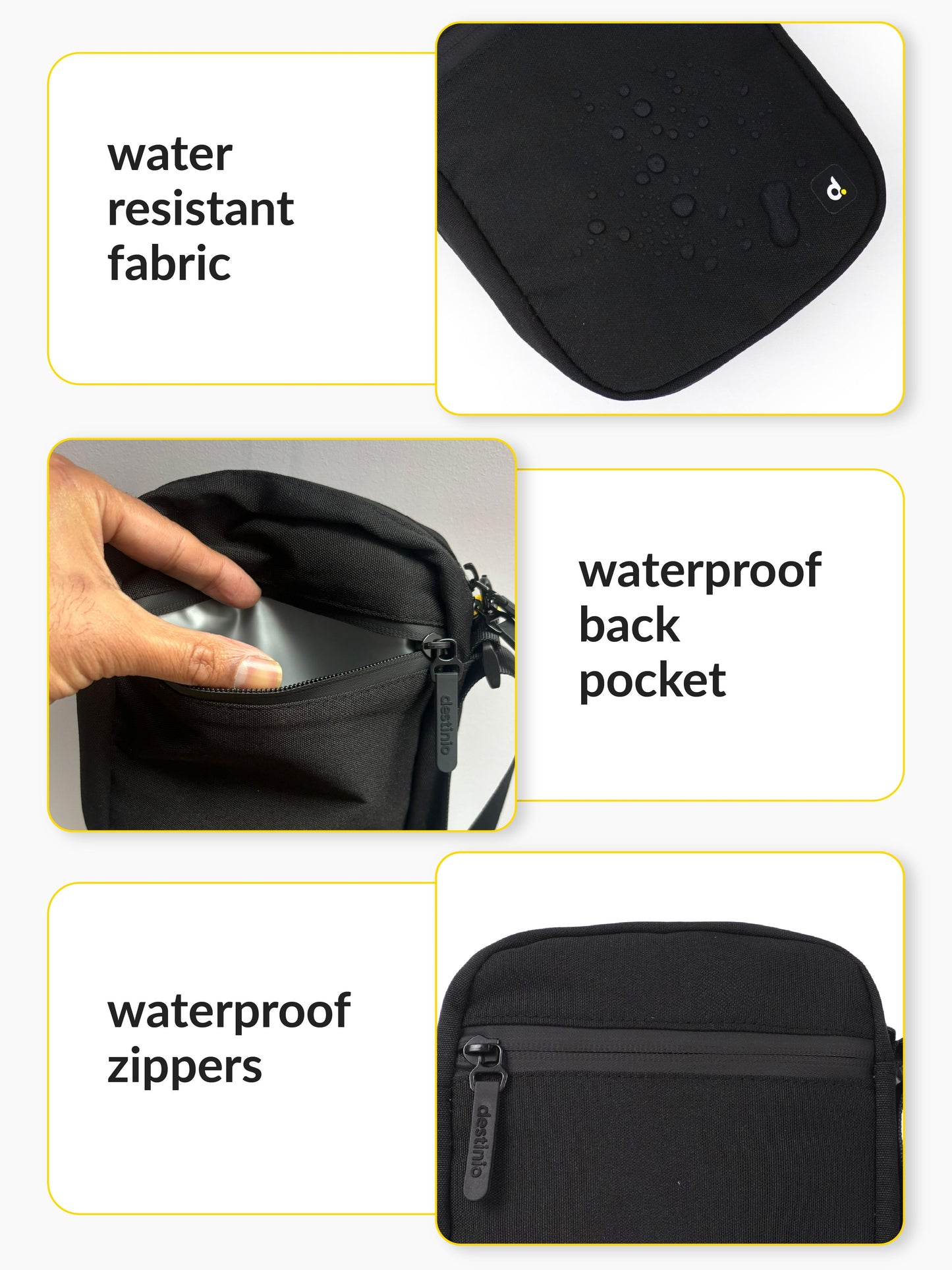 Destinio Sling bag small - Black