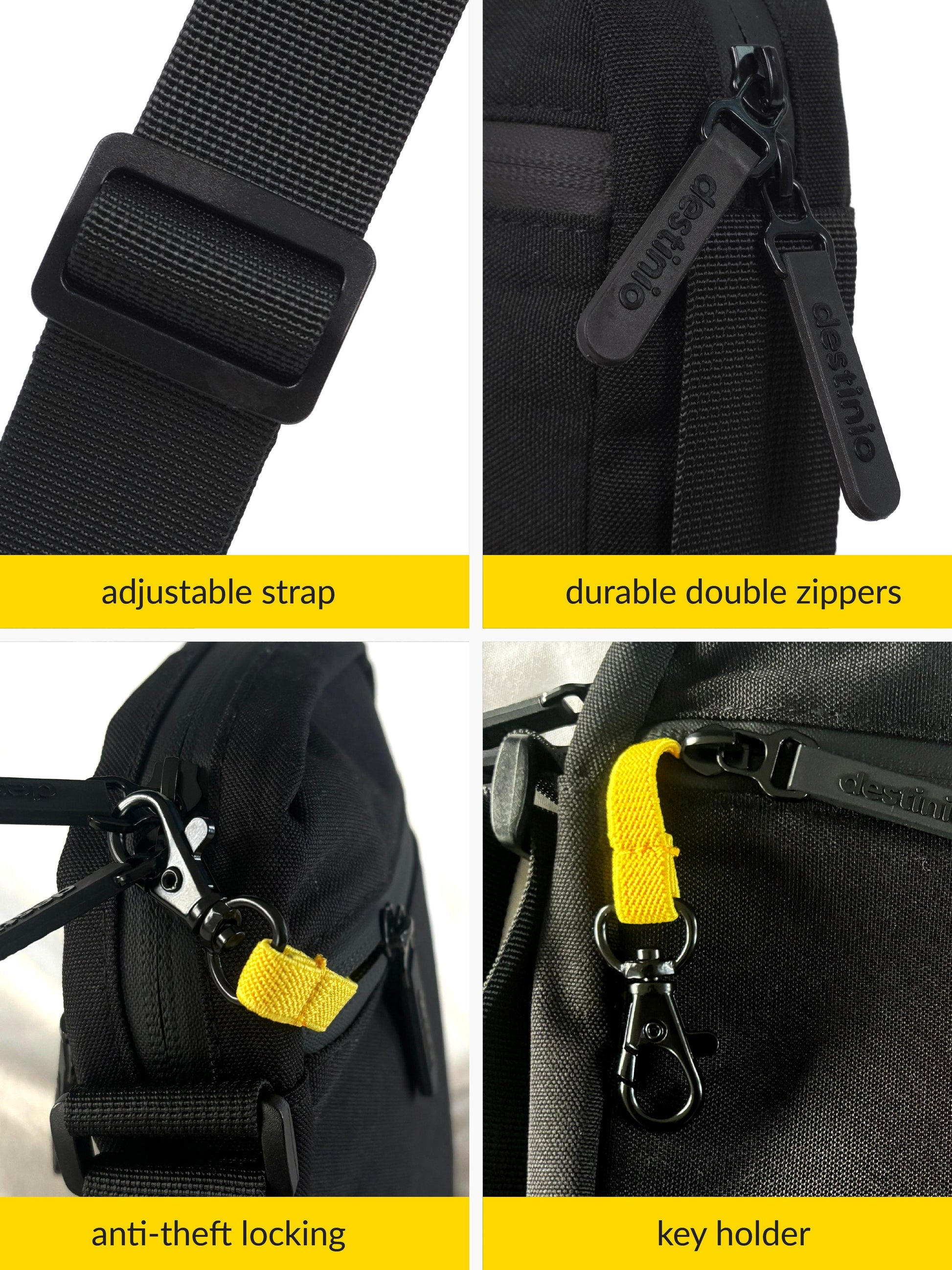 Destinio Sling bag small - Black