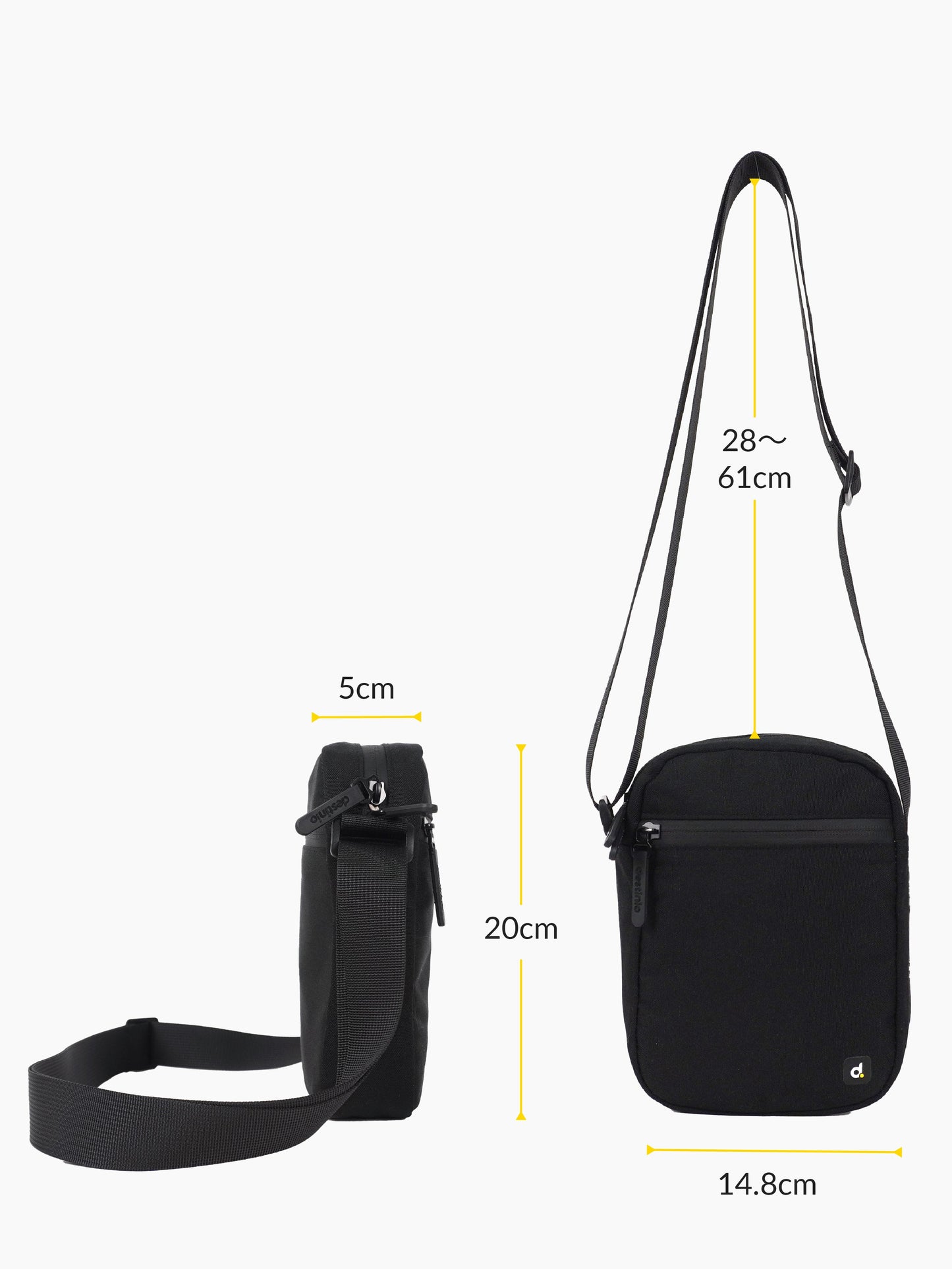 Destinio Sling bag small - Black