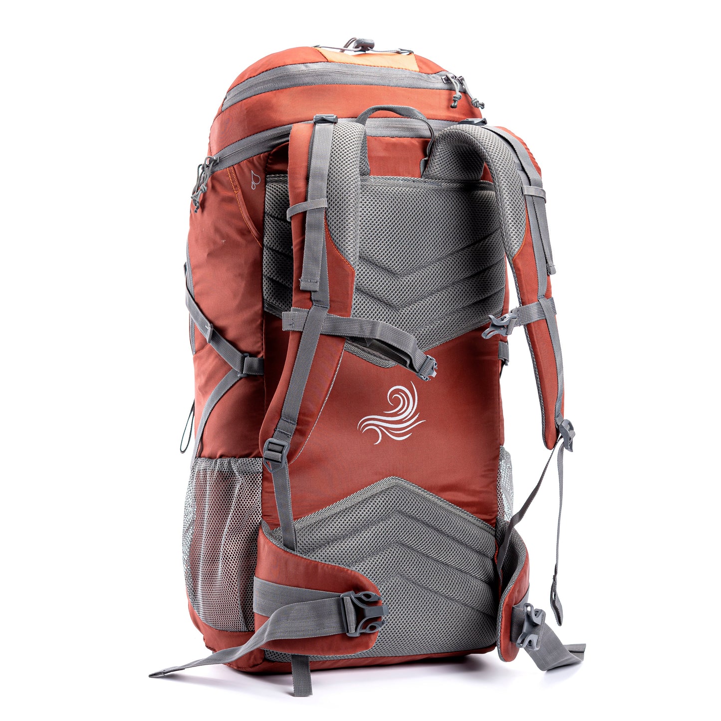 Tripole Walker 65 Litre Rucksack for Trekking and Travel | Laptop Sleeve | Water Repellent | Rain Cover | 3 Year Warranty (Orange)
