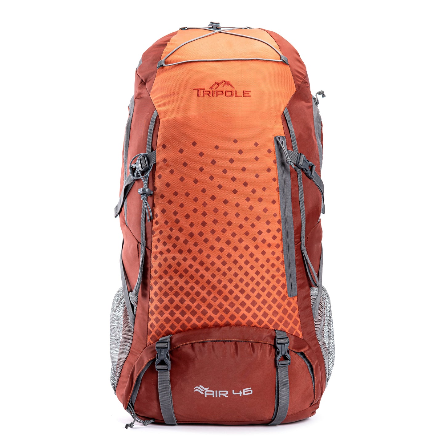 Tripole Walker 65 Litre Rucksack for Trekking and Travel | Laptop Sleeve | Water Repellent | Rain Cover | 3 Year Warranty (Orange)