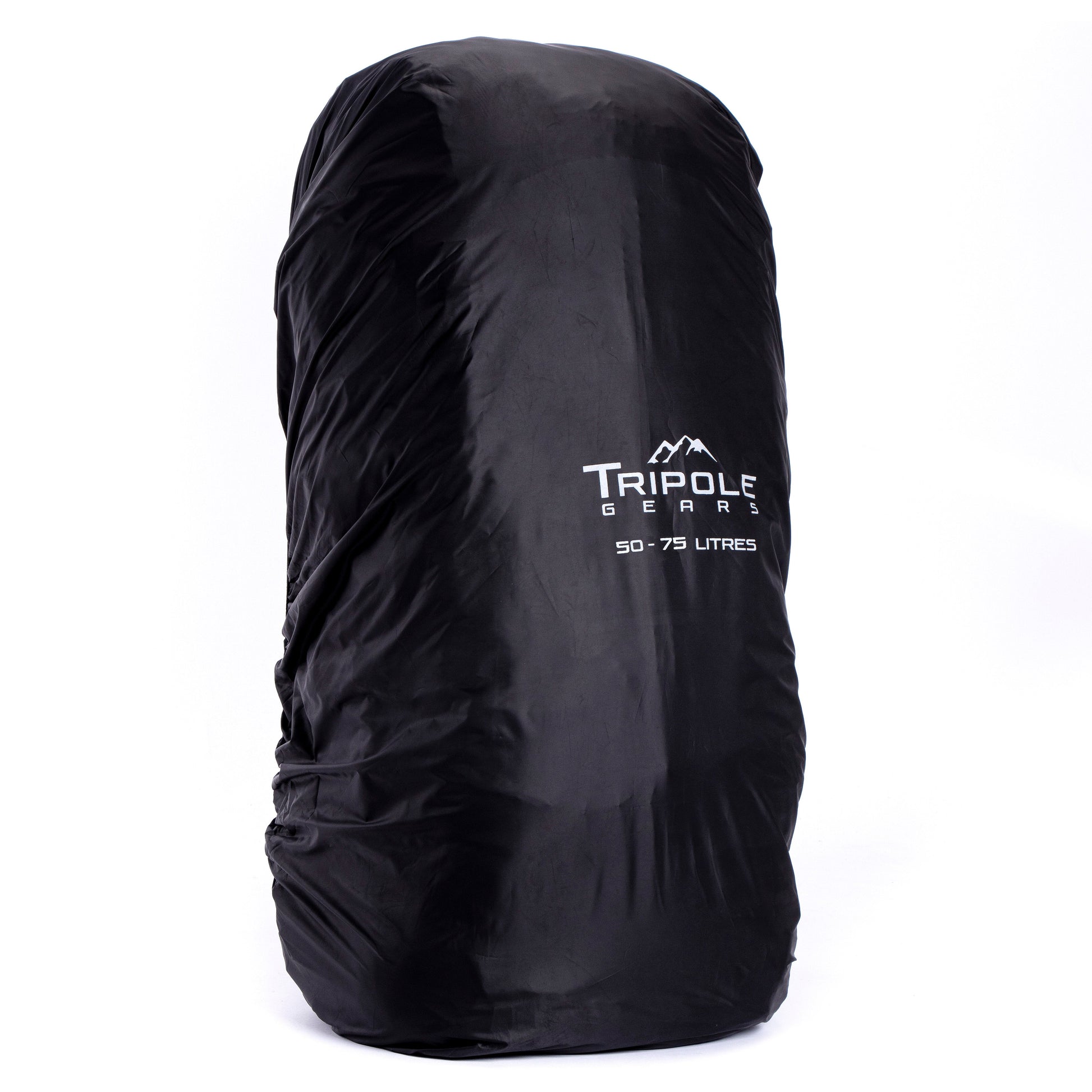 Tripole Terra Backpacking and Trekking Rucksack with Front Opening, Rain Cover and Metal Frame | 3 Year Warranty | 75 Litres (Black)