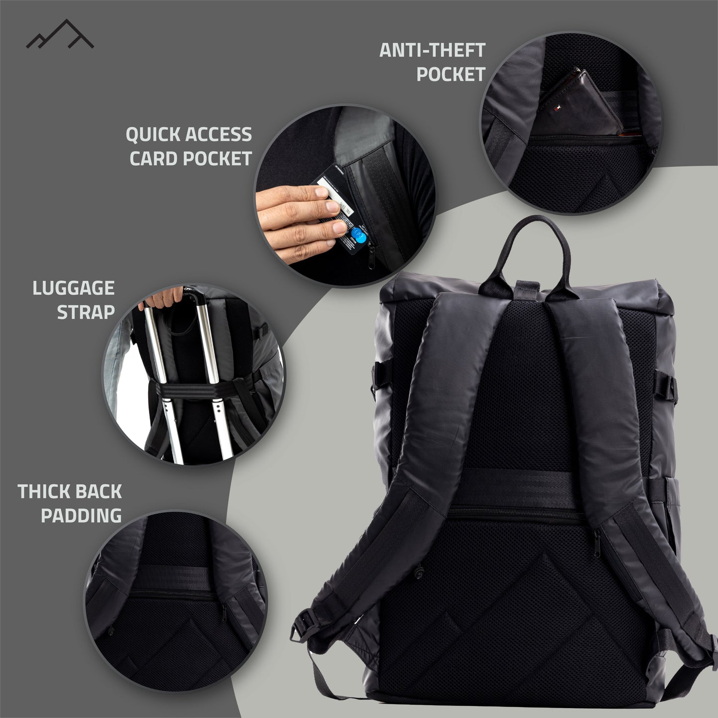 Tusker Roll Top Laptop Backpack