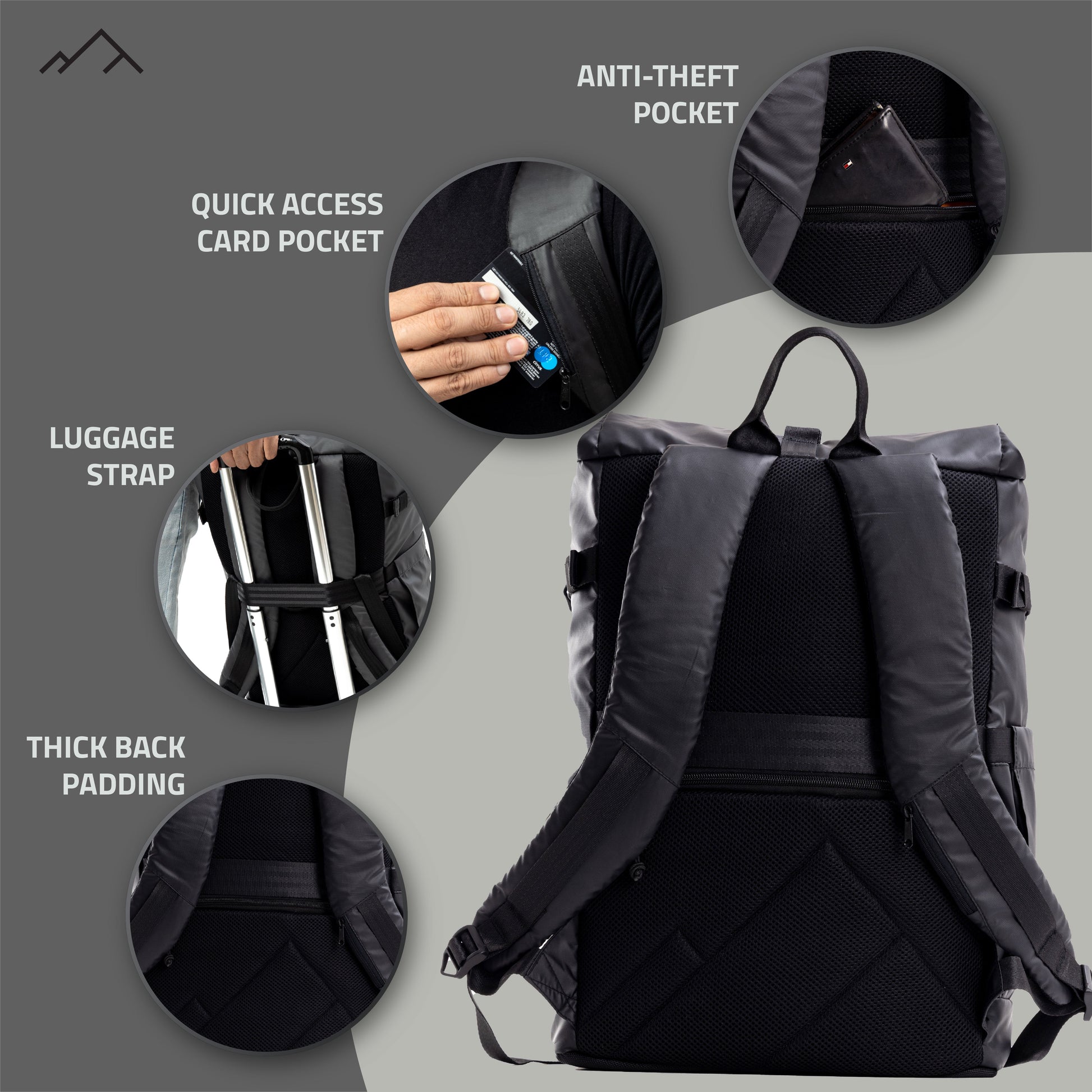 Tusker Roll Top Laptop Backpack