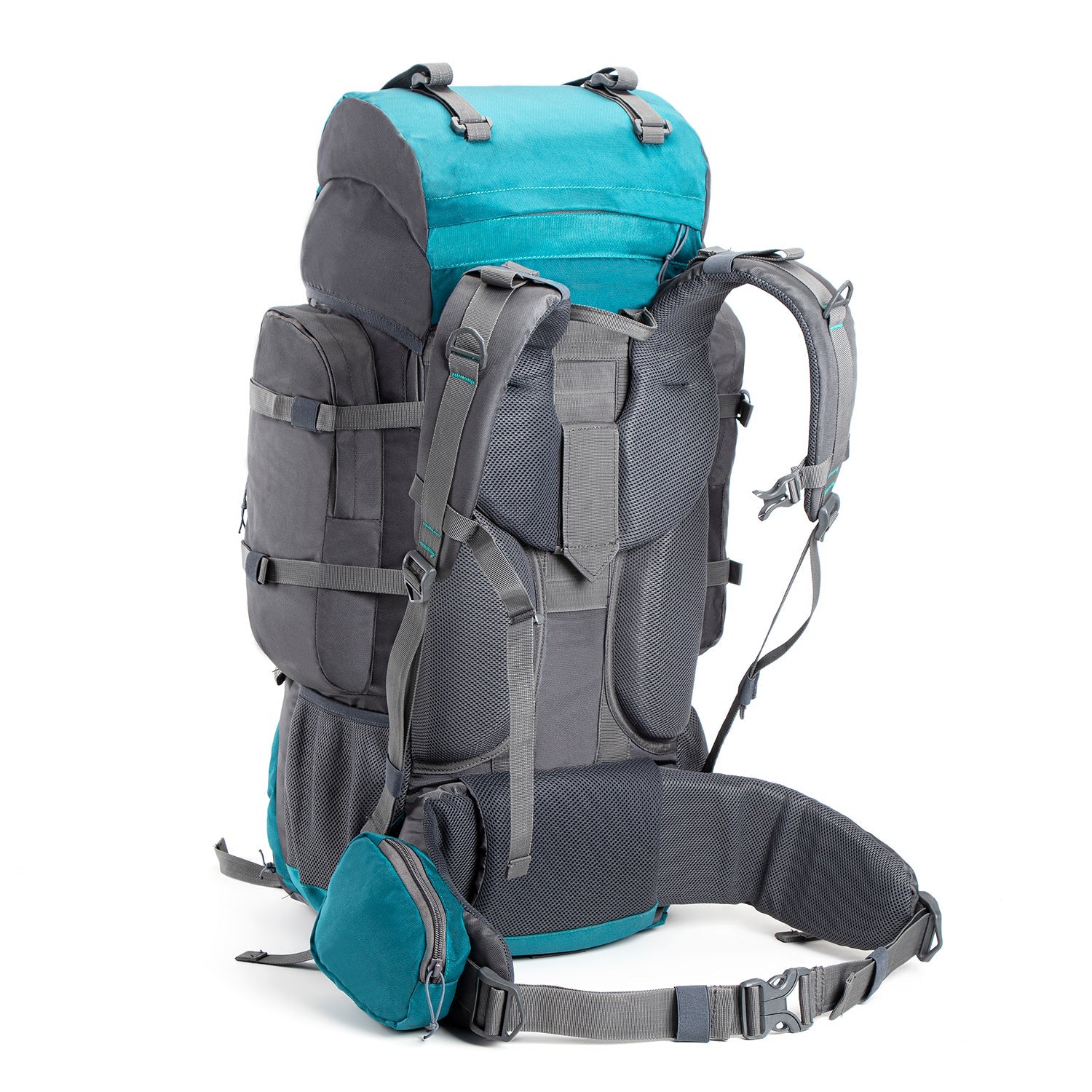 Tripole Walker 55 Litre Rucksack for Trekking and Travel | Laptop Sleeve | Water Repellent | Rain Cover | 3 Year Warranty (Orange)