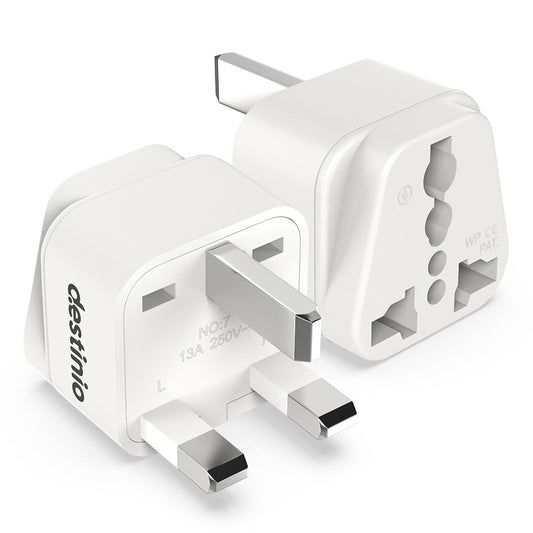 Plug adapter Type G for UK/UAE (Pack of 2)