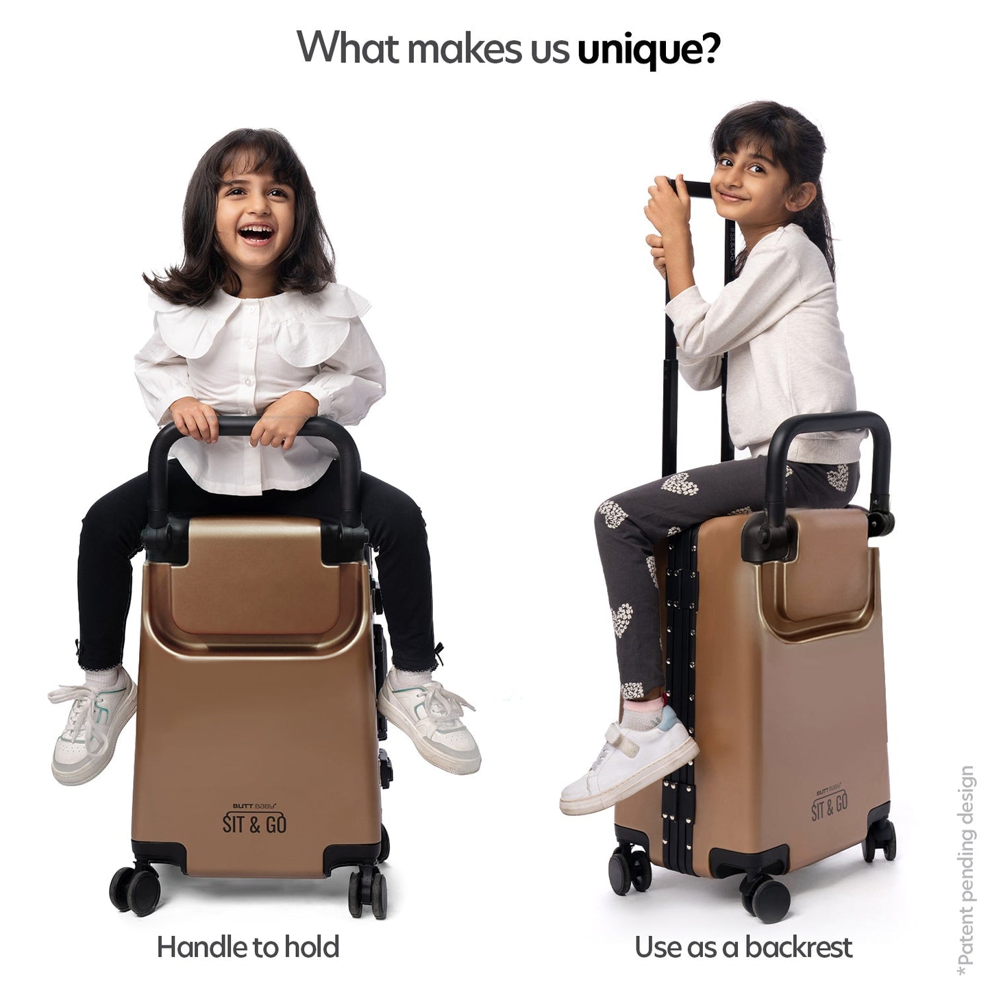 Butt Baby Sit & Go - India's First Cabin Luggage Baby Carrier - Rustic Bronze