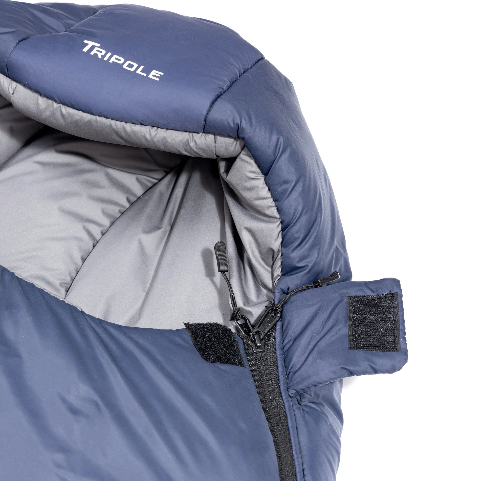Tripole Shivalik Indoor and Outdoor Sleeping Bag for Hiking, Trekking and Travelling | Mummy Shape | 3 Year Warranty (0°C Black)