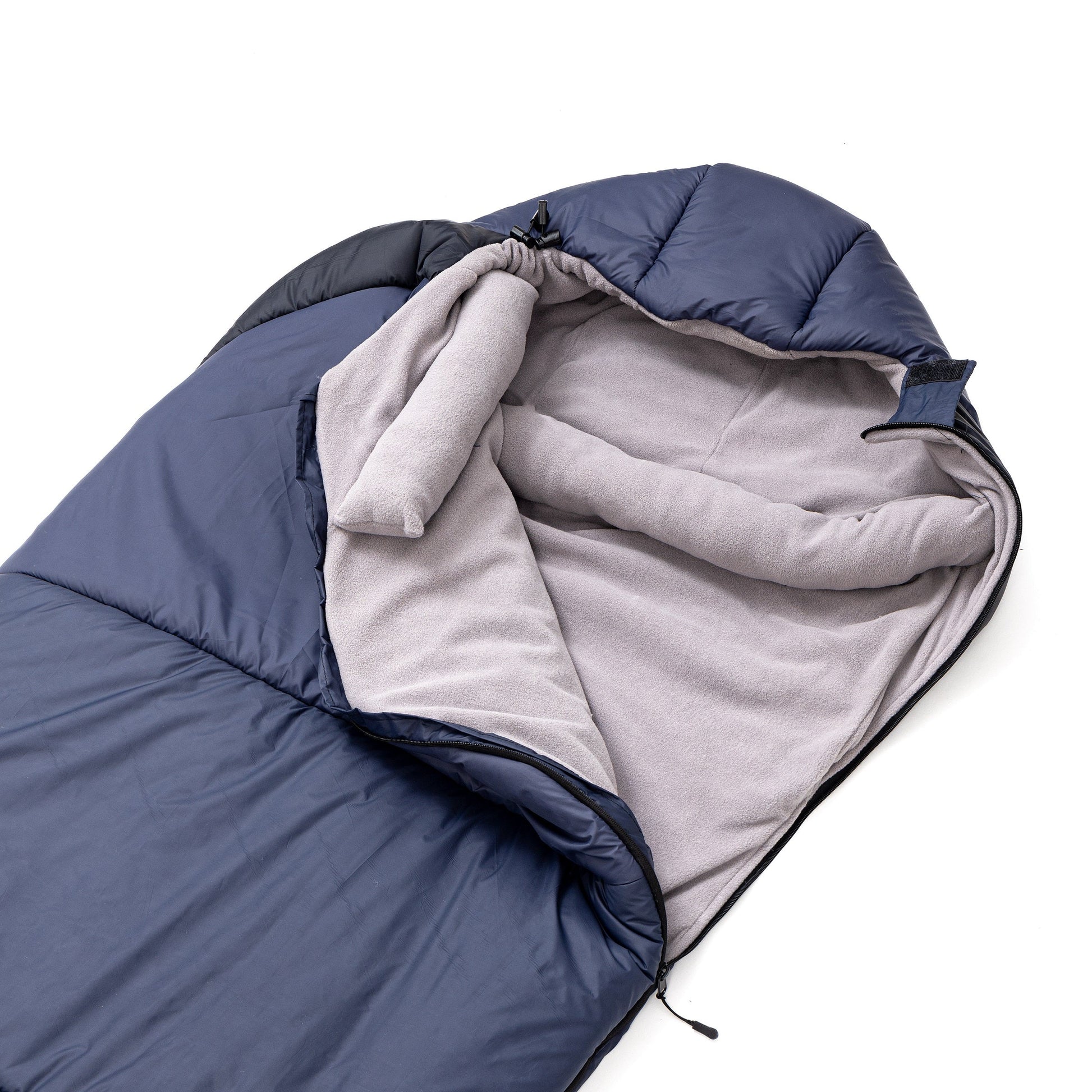 Tripole Zanskar Army Sleeping Bag with Fleece Lining for Cold Weather Trekking and Travelling | Mummy Shape | Water Repellent | 3 Year Warranty ( - 5°C Blue)
