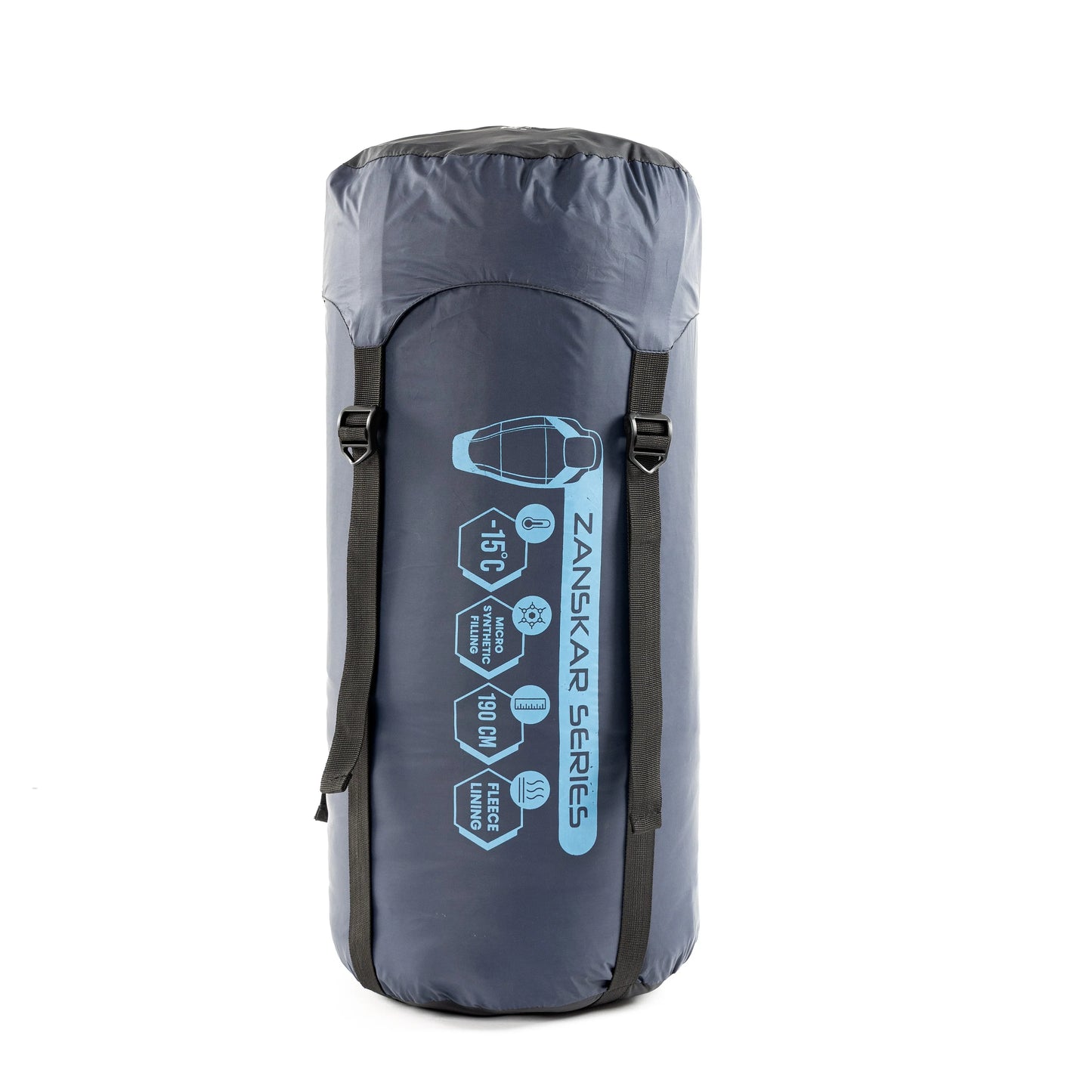 Tripole Zanskar Army Sleeping Bag with Fleece Lining for Cold Weather Trekking and Travelling | Mummy Shape | Water Repellent | 3 Year Warranty ( - 5°C Blue)