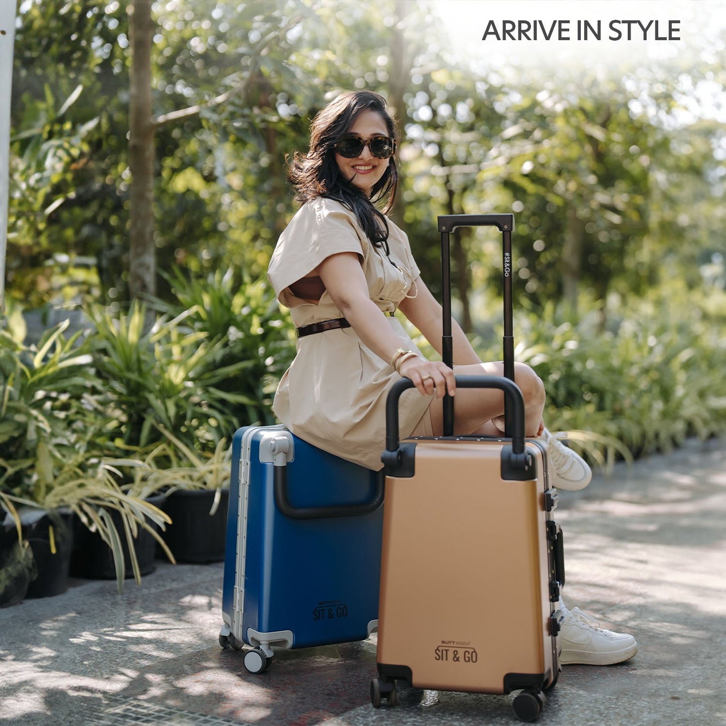 Butt Baby Sit & Go - India's First Cabin Luggage Baby Carrier - Midnight Blue