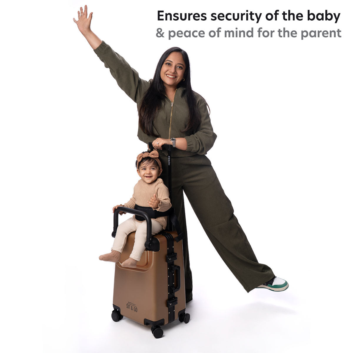 Butt Baby Sit & Go - India's First Cabin Luggage Baby Carrier - Child Safety Harness