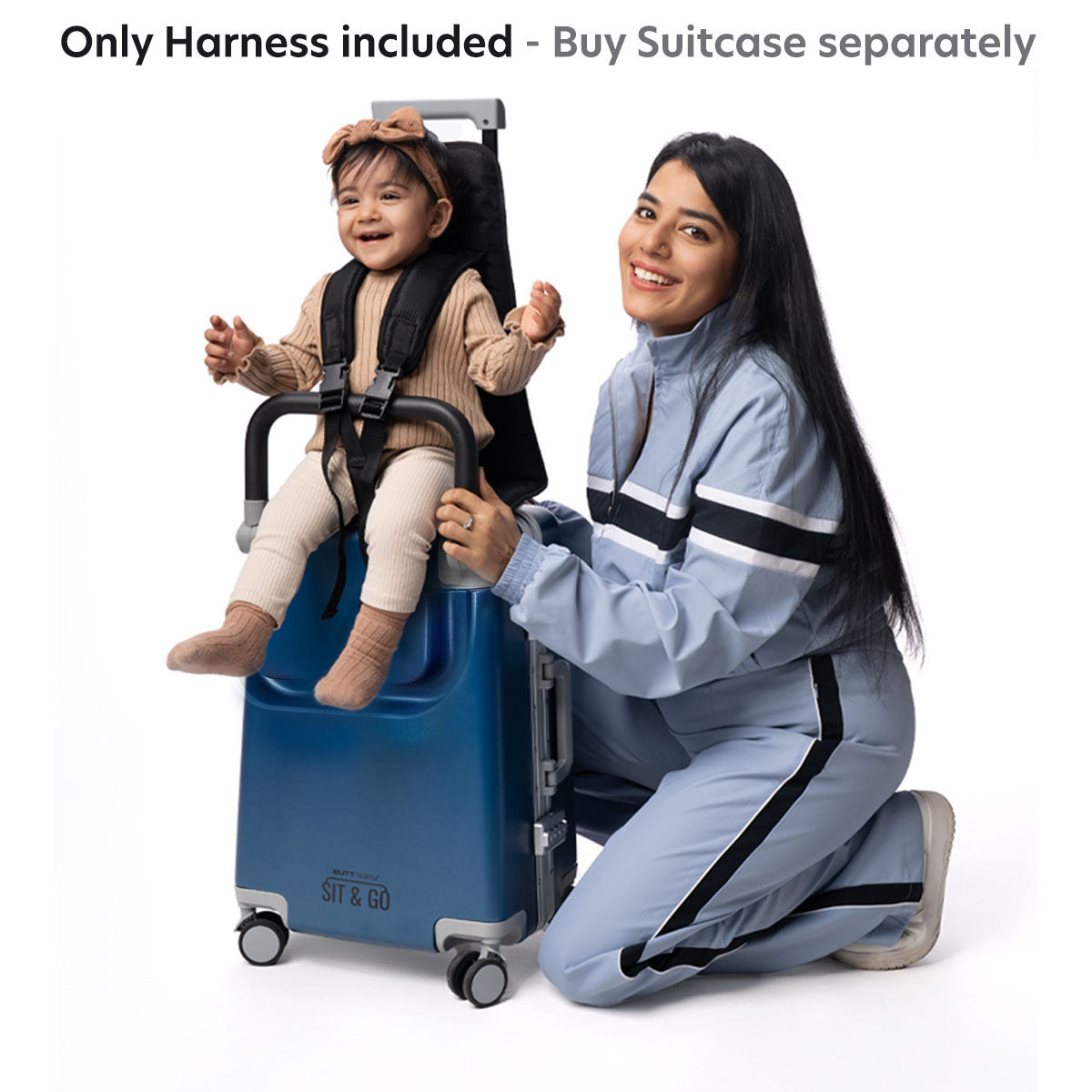 Butt Baby Sit & Go - India's First Cabin Luggage Baby Carrier - Child Safety Harness