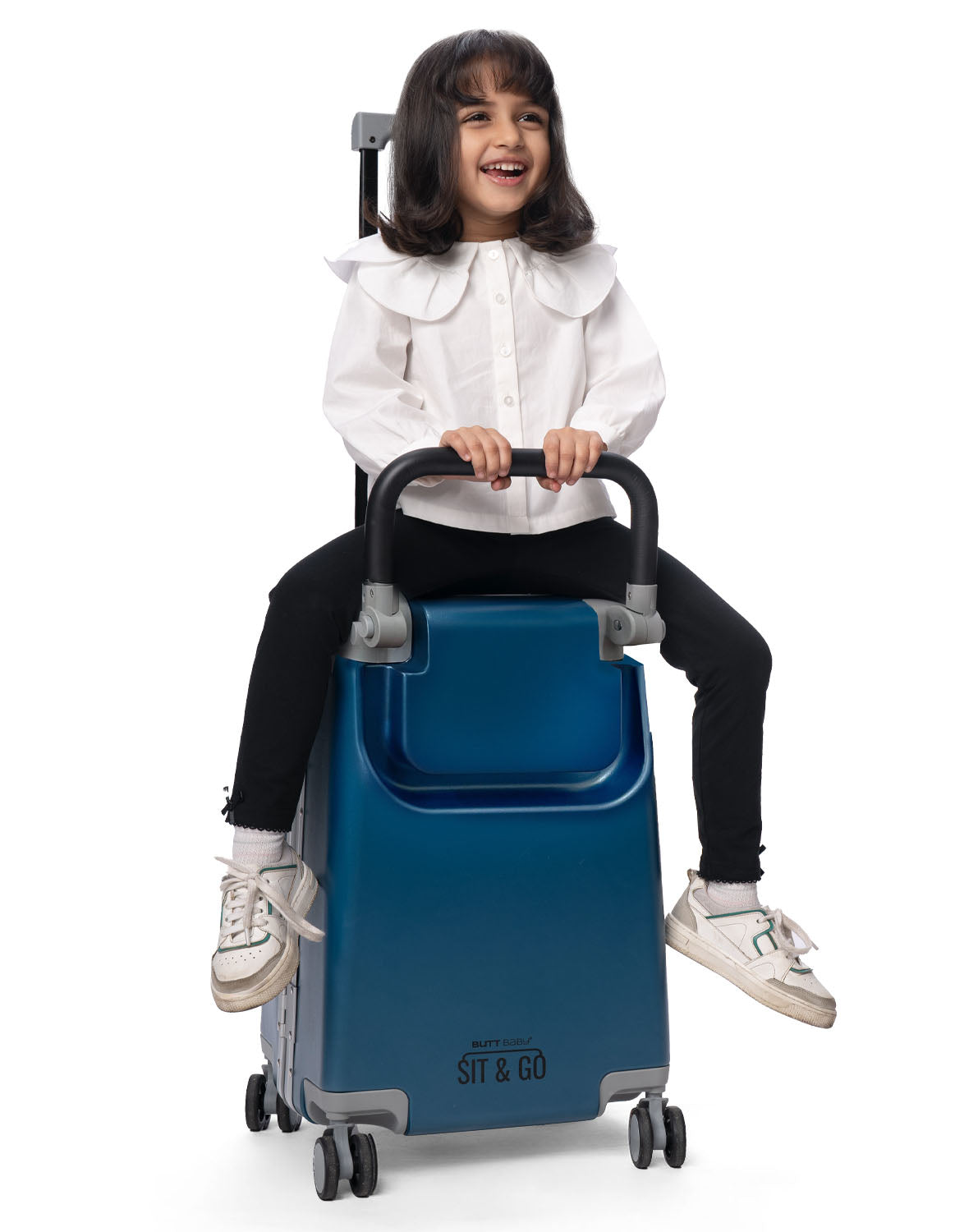 Butt Baby Sit & Go - India's First Cabin Luggage Baby Carrier - Midnight Blue
