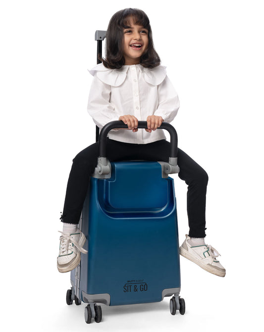 Butt Baby Sit & Go - India's First Cabin Luggage Baby Carrier - Midnight Blue