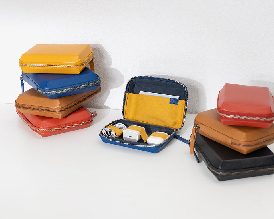 Marshal Tech Kit Organiser - Leatherite - Tan