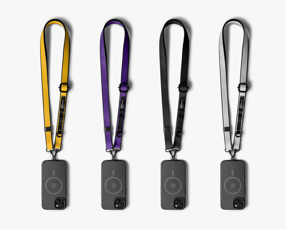 Light Grey Strobe Lanyards