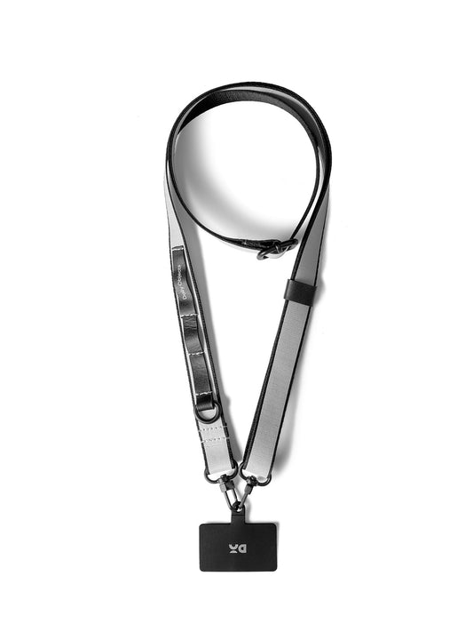 Light Grey Strobe Lanyards